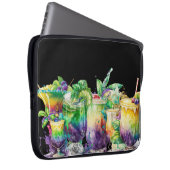 KLEINE, FARBENE MARDI GRAS GETRÄNKE LAPTOPSCHUTZHÜLLE (Vorne Rechts)
