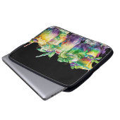 KLEINE, FARBENE MARDI GRAS GETRÄNKE LAPTOPSCHUTZHÜLLE (Vorne Knopf)