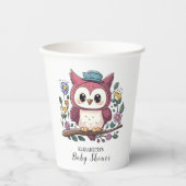 Kleine farbenfrohe Babydusche Pappbecher (Vorderseite)