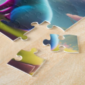Kleine farbenfrohe Hunde im Maguc-Wald Puzzle (Seite)