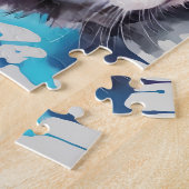 Kleine farbenfrohe Niedliche Katze Puzzle (Seite)