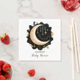 Kleine farbenfrohe Stars Babydusche Serviette