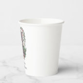 Kleine farbenfrohe Wolf Baby-Dusche Pappbecher (Links)