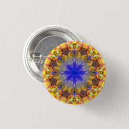 Kleine farbige Psychedelic Dreamy Mandala Schaltfl Button