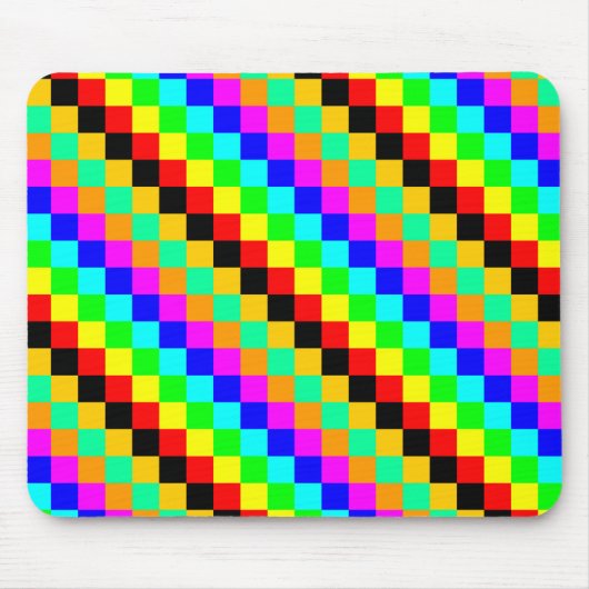 Kleine Farbquadrate Mousepad (Vorne)