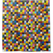 Kleine Farbquadrate Nr. 2 Duschvorhang (Vorderseite)