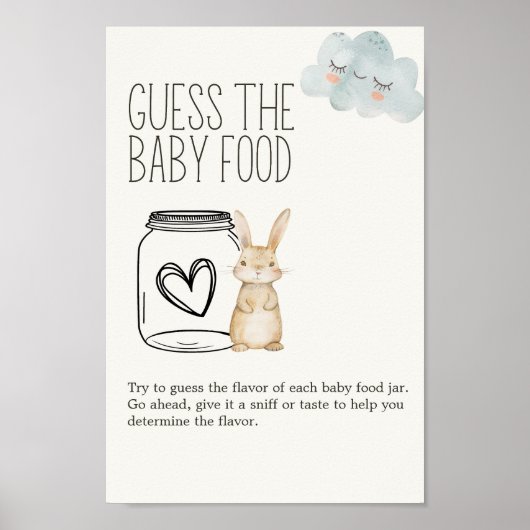 Kleine Farm AminalBaby Dusche Ratschlag Babynahrun Poster (Vorne)