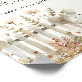 Kleine Farm Kinderzimmer Baby Shower Guess Spiel-Z Poster (Ecke)