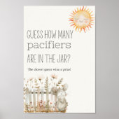 Kleine Farm Kinderzimmer Baby Shower Guess Spiel-Z Poster (Vorne)