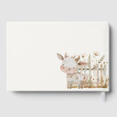 Kleine Farm Kinderzimmer Tiere Kinderdusche Gästebuch (Rückseite)