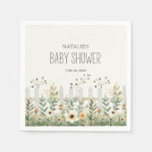 Kleine Farm Kinderzimmer Tiere Kinderdusche Napkin Serviette (Vorderseite)