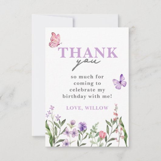 Kleine Favoriten für digitale Wildblume herunterla Einladung (Vorderseite)