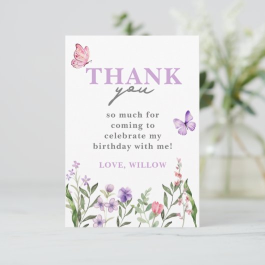 Kleine Favoriten für digitale Wildblume herunterla Einladung (Stehend Vorderseite)