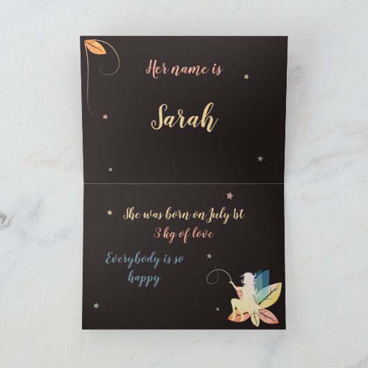 Kleine Fee Einladung (Innenseite)