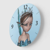 Kleine Fee Große Wanduhr (Winkel)