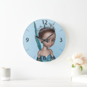 Kleine Fee Große Wanduhr (Zuhause)