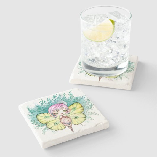 Kleine Fee Steinuntersetzer (Seitenansicht)