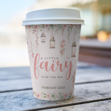 Kleine Fee verzaubert Pink Baby Dusche