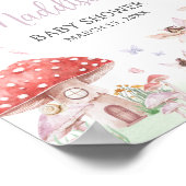 Kleine Fee Whimsical Baby Dusche Empfang Poster (Ecke)