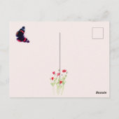Kleine Feen und Wildblumen Postkarte (Rückseite)