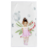 Kleine feenhafte Weihnachtsgeschenktasche Kleine Geschenktüte (Rückseite)