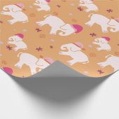 Kleine Feier mit dem weißen Elefanten Geschenkpapier (Ecke)