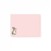 Kleine fetten Hasen-Post-it-Notizen