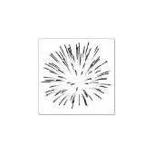 Kleine Feuerwerkskörper Gummistempel (Prägung)