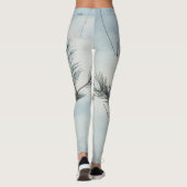 Kleine Fichten mit frischem Schnee bedeckt Leggings (Rückseite)