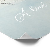 Kleine Fichten unter Schnee Poster (Ecke)