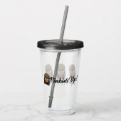 Kleine Finger Up Moji Acryltrinkbecher (Rückseite)