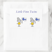 Kleine finnische Girl Twins Stickers (Tasche)