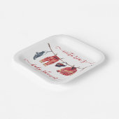 Kleine Firefighter Baby Duschkabine Pappteller (Gewinkelt)