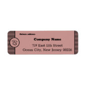 Kleine Firma mit eigenem Text und Initialen für Sc (Vorne)