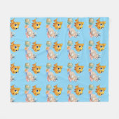 Kleine Fisch-Flanelldecke Fleecedecke (Vorderseite (Horizontal))