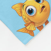 Kleine Fisch-Flanelldecke Fleecedecke (Ecke)