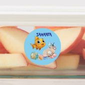 Kleine Fisch wasserdichte Etiketten (Befestigt)