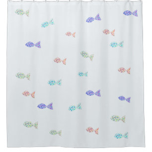 Kleine Fische Duschvorhang