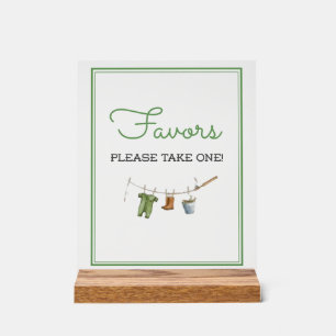 Kleine Fischer Baby Shower Geschenke Acrylschild