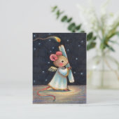 Kleine Flamme - niedliche Feiertagspostkarte (Stehend Vorderseite)