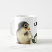 Kleine, flauschige Hühner Tasse (Vorderseite Links)