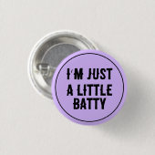 Kleine Fledermaus-Pastell-Gothik Button (Vorne & Hinten)