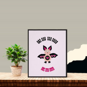 Kleine Fledermaus Poster