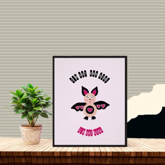 Kleine Fledermaus Poster