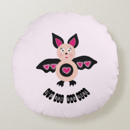 Kleine Fledermaus Rundes Kissen