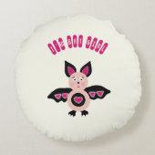 Kleine Fledermaus Rundes Kissen (Rückseite)
