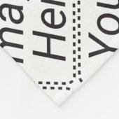 Kleine Fleece-Decke Fleecedecke (Ecke)