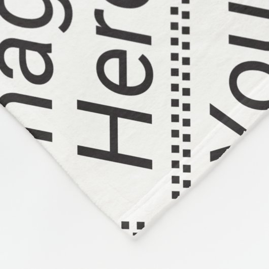 Kleine Fleece-Decken-Schablone Fleecedecke (Ecke)