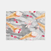 Kleine Fleeceblanken mit Eiscremekonen Fleecedecke (Vorderseite (Horizontal))