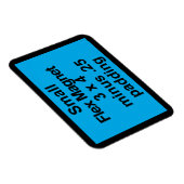 Kleine Flex-Magnet-Vorlage Horizontal passt schwar Magnet (Rechte Seite)